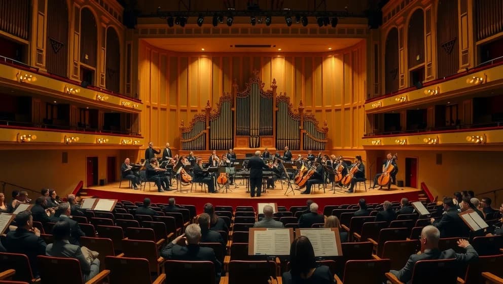 Benny Anderssons orkester spelar musik