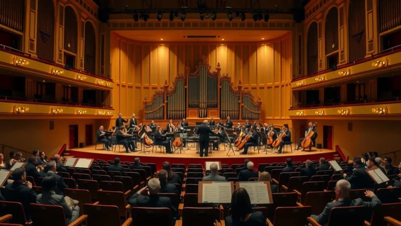 Benny Anderssons orkester spelar musik